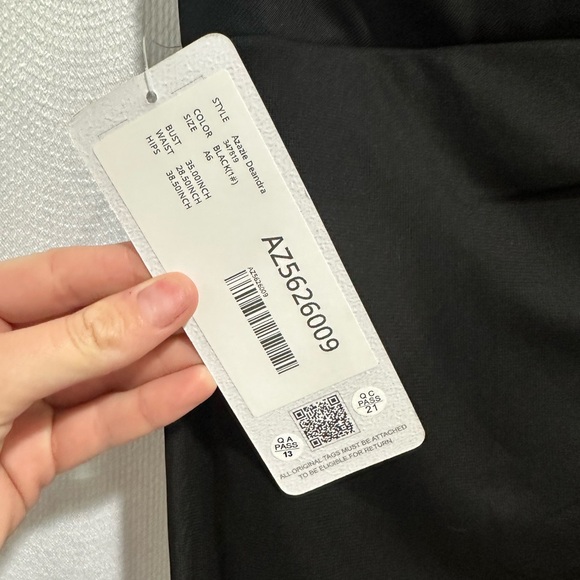 Azazie black dress - Picture 3 of 5